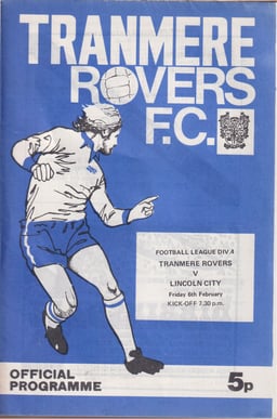 Tranmere Rovers v Lincoln City Match Programme 1976-02-06